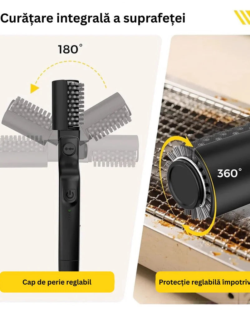 Perie Electrică Profesională —pentru Curățare Grătar BBQ