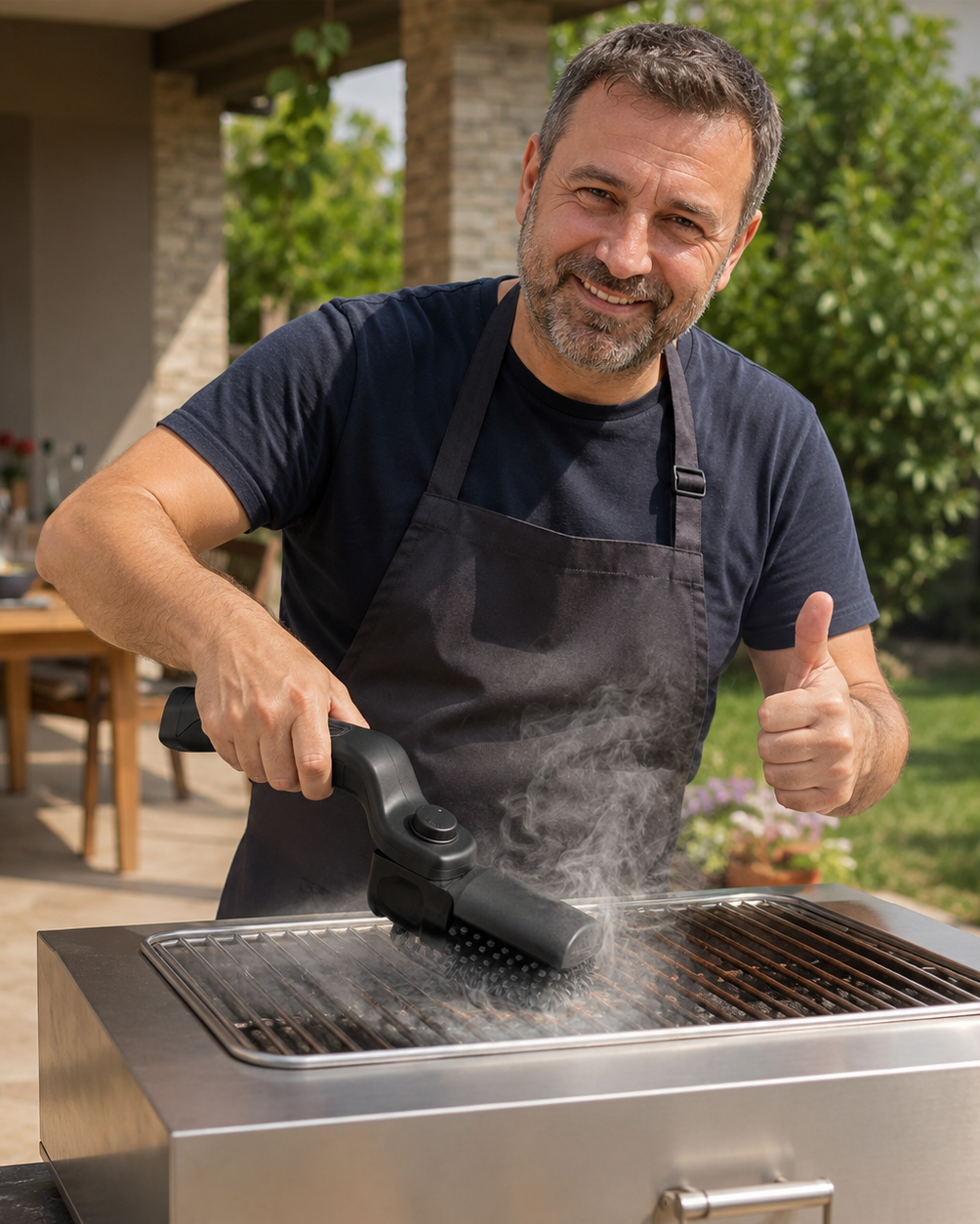 1+1 Perie Electrică Profesională —pentru Curățare Grătar BBQ