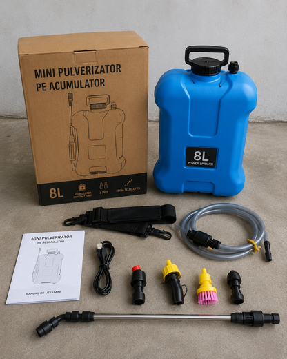 Pulverizatorul Instant cu 3 Duze și Furtun + Mănuși de Protecție Cadou