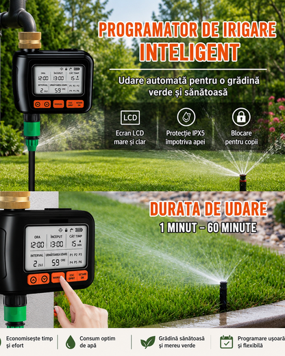 Timer Grădină Digital — Udă Singur