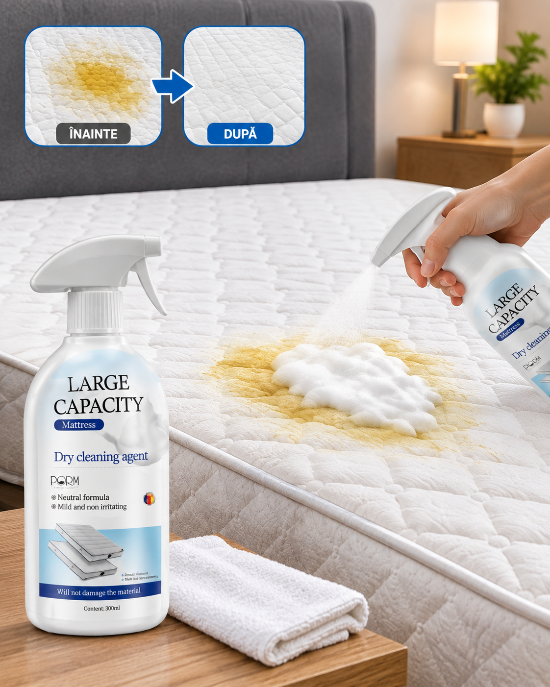 1+1 Spray Magic pentru Saltea Anti-Pete