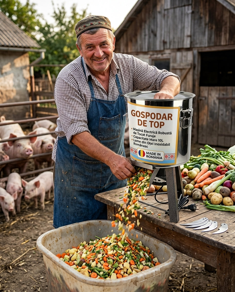 Tocătorul Rapid pentru Hrană Animale + Premix Nutrițional Cadou