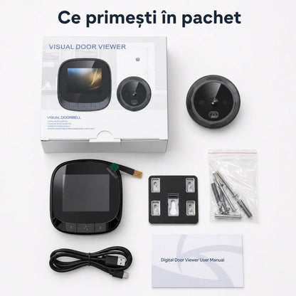 1+1 Vizor Smart pentru Ușă — Vezi Clar Zi și Noapte