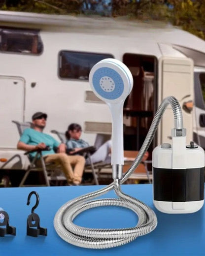 Duș Instant Portabil,Reîncărcabil prin USB,furtun de 1,5 m